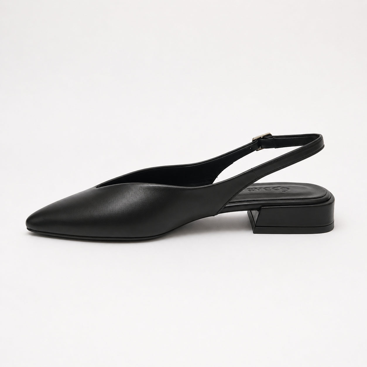 Slingback in pelle