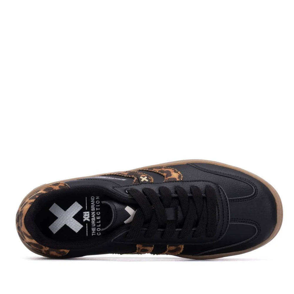 Sneakers platform dettaglio leopardato