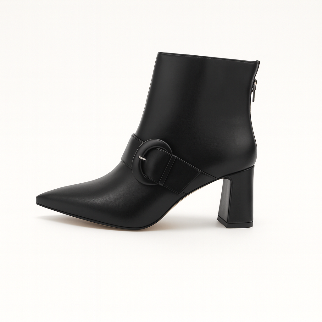 Stivaletto Seren nero con fibbia