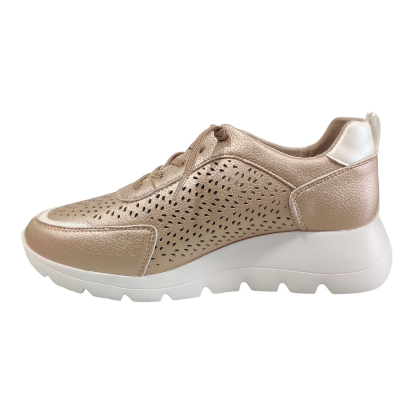 Sneakers traforata nude