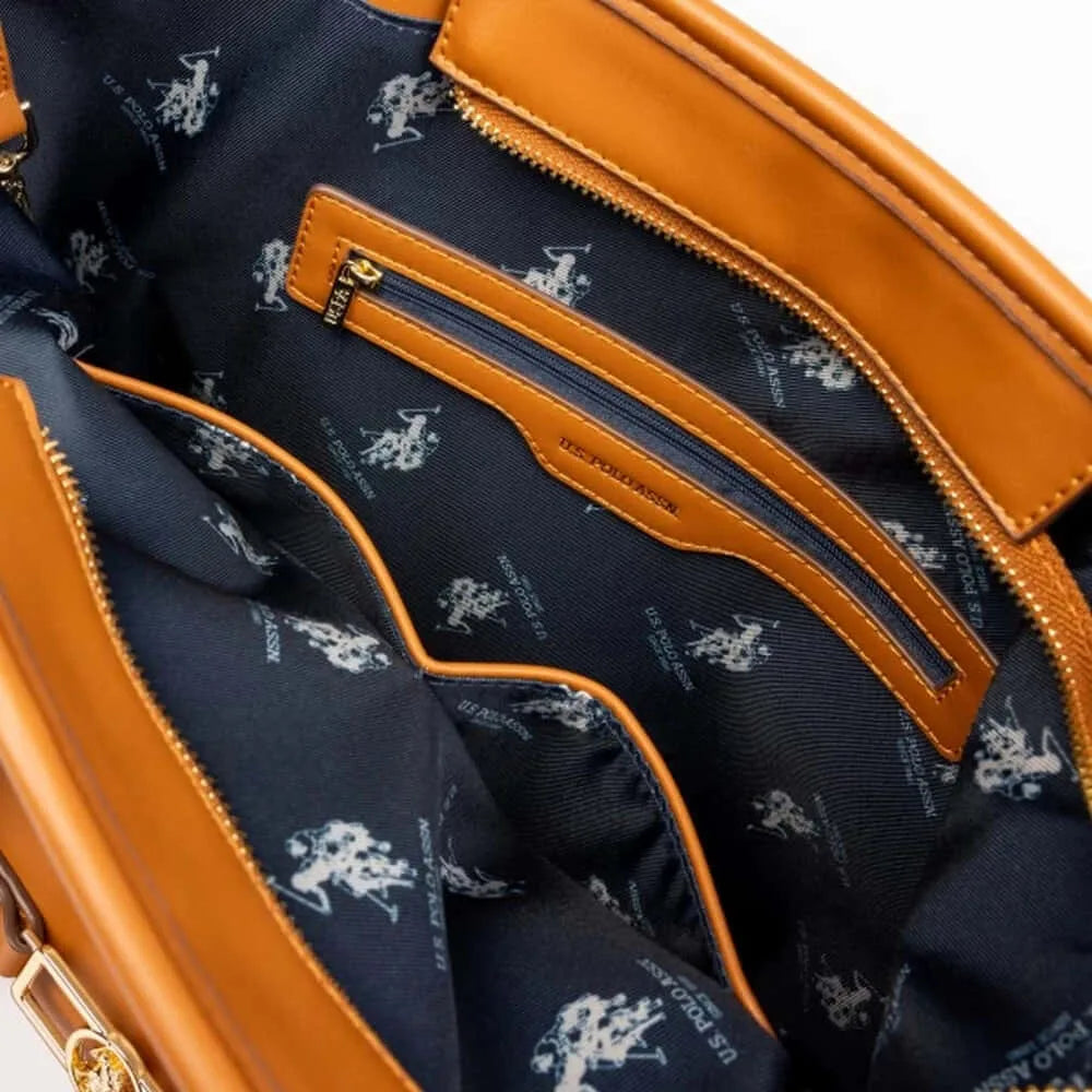 BORSA SHOPPER IN PELLE E TESSUTO