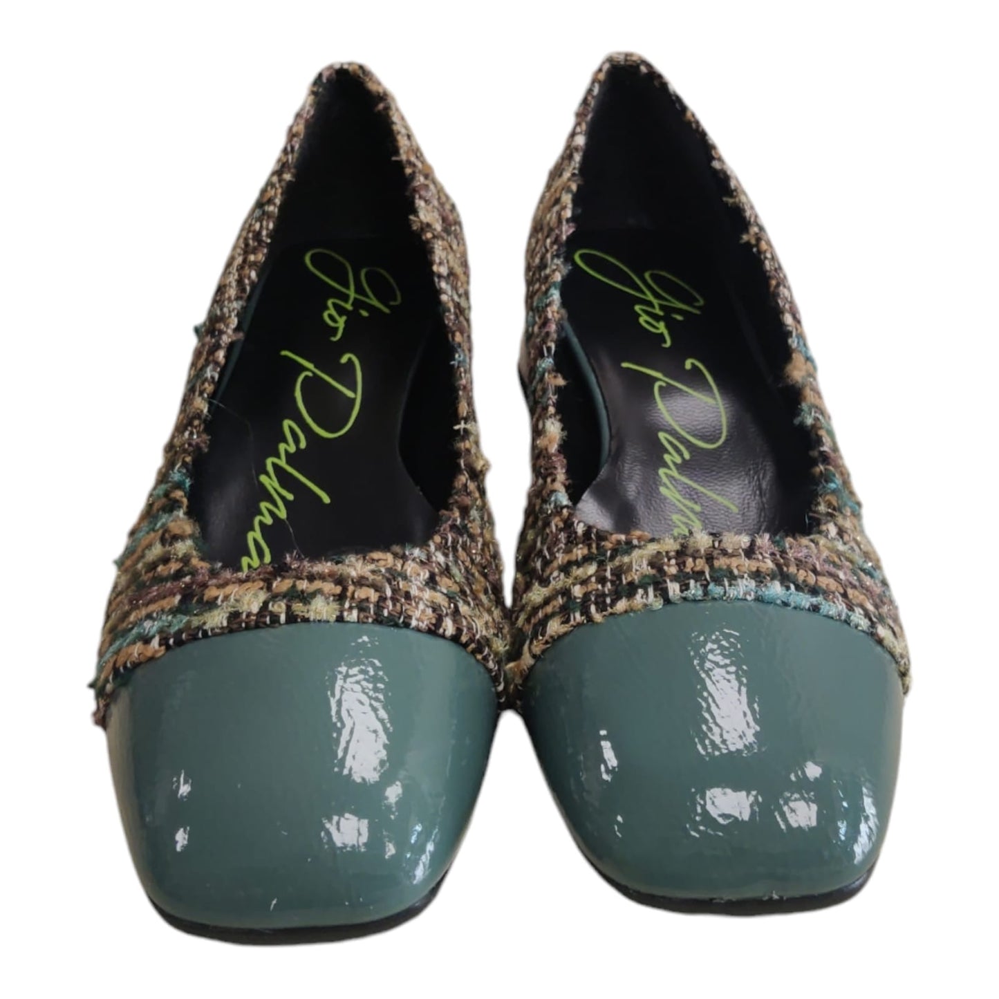 Scarpa Manila in tweed e vernice