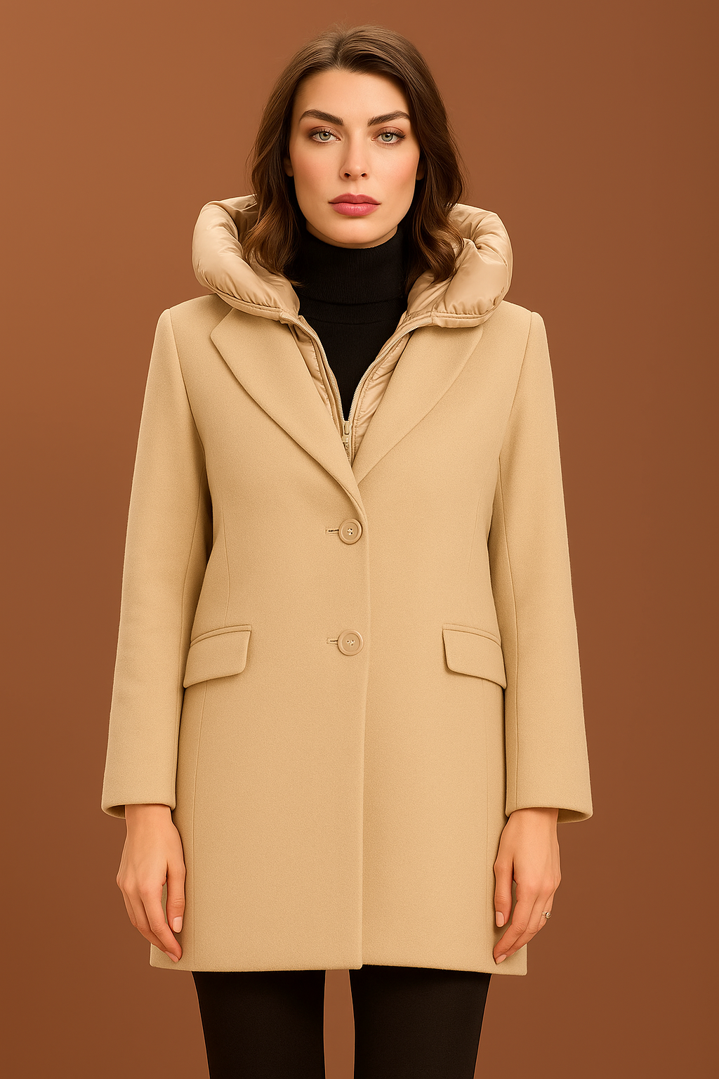 Cappotto baronetto con pettorina removibile