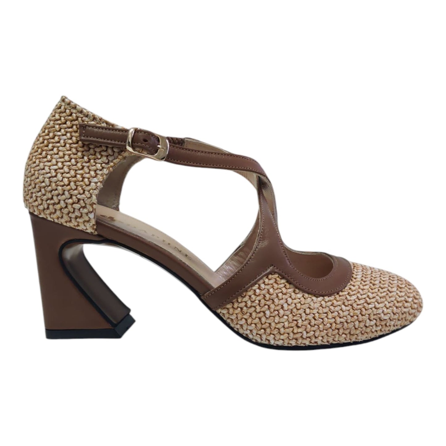 Scarpe in pelle e rafia Dafne