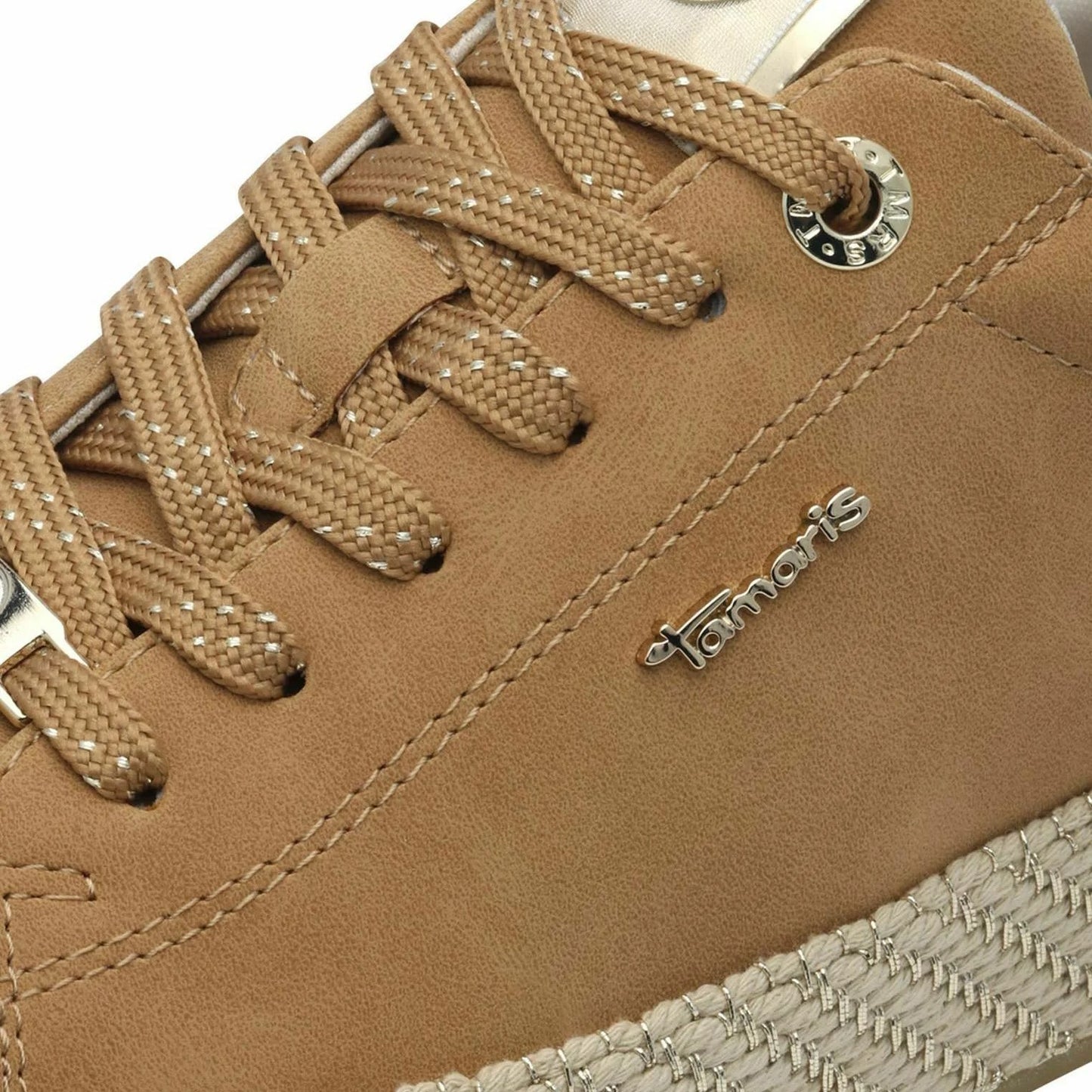 Sneakers Tamaris camel platform da 3,5 cm