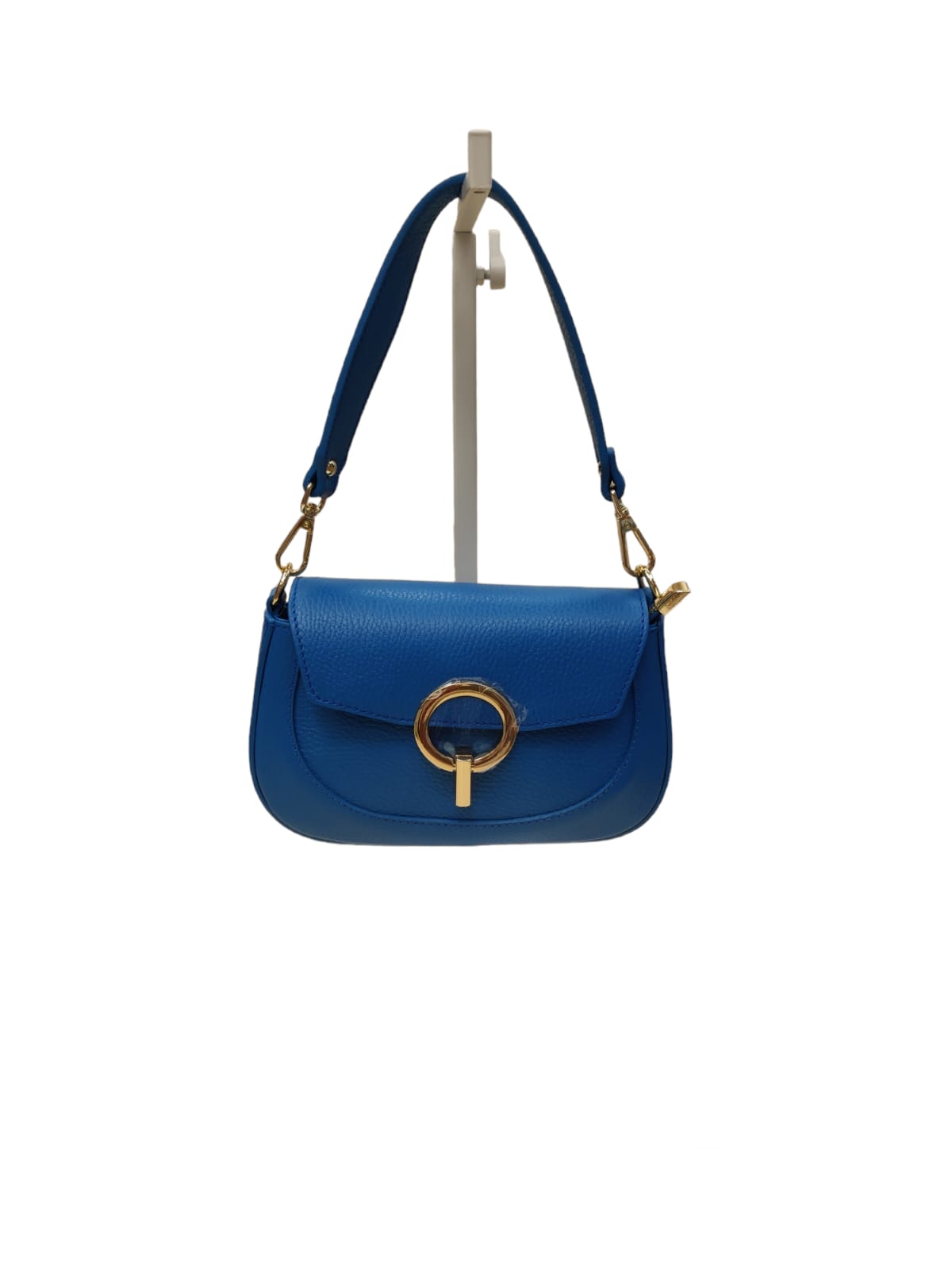 BORSA MINI BAG CON DOPPIA TRACOLLA AZZURRO ROYAL