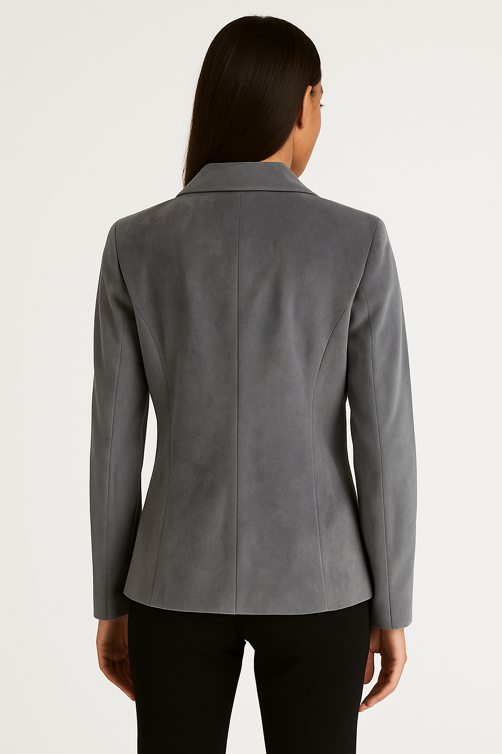 Blazer regolare grigio antracite