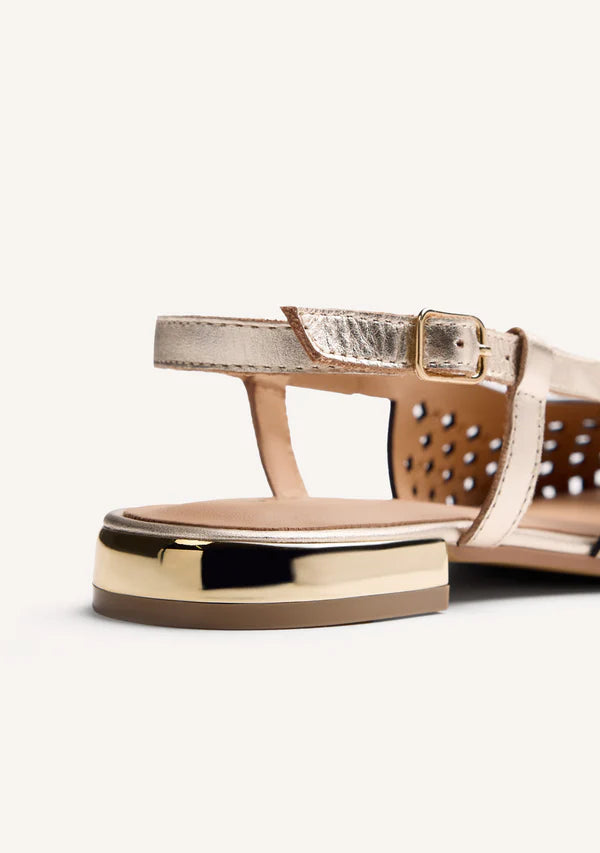 Slingback traforata platino Kyaka