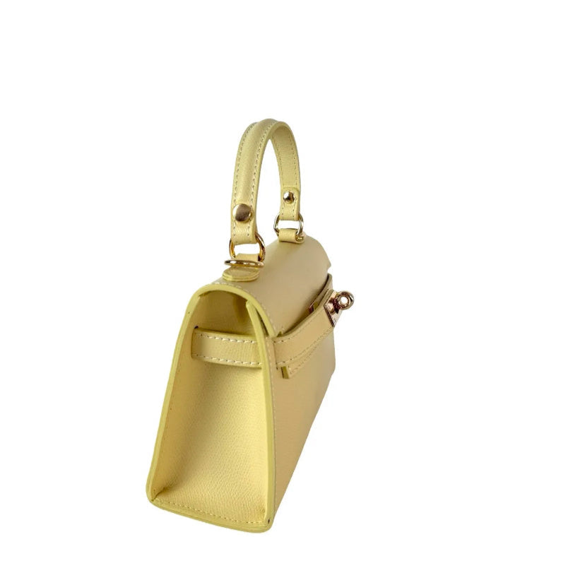 BORSA IN PELLE LIME
