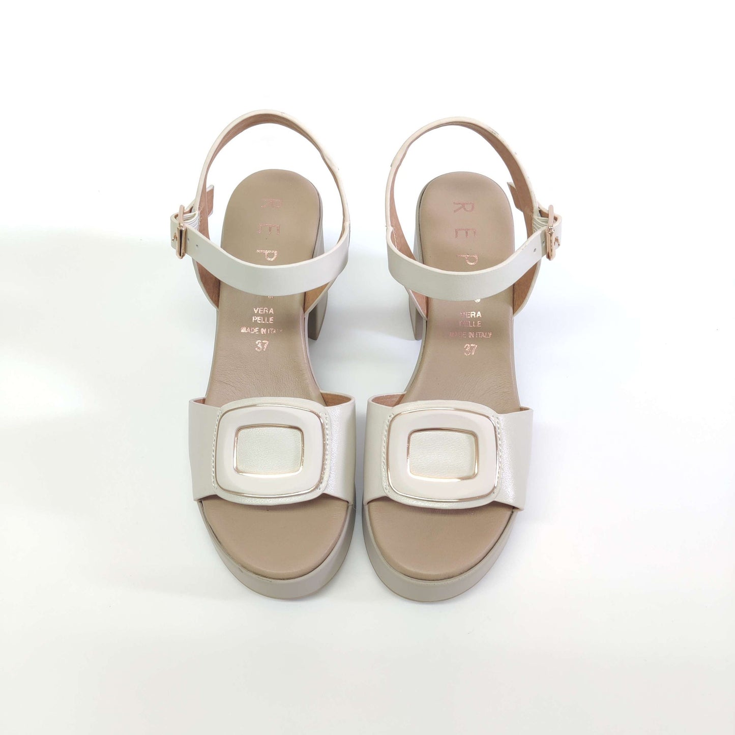 Sandalo Repo in pelle con plateau