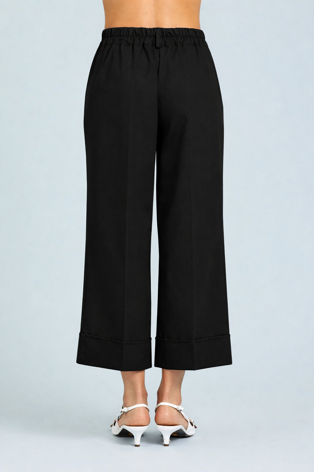 Pantaloni cross con risvolto