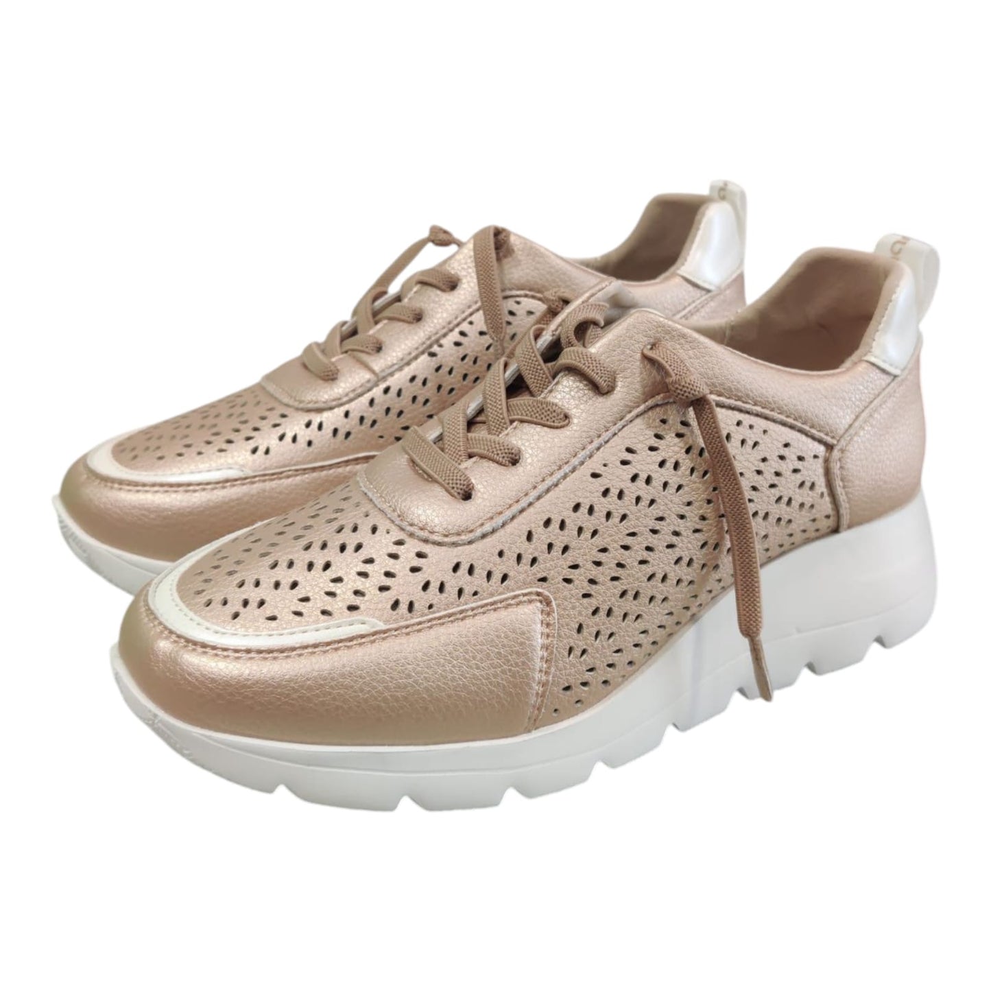 Sneakers traforata nude