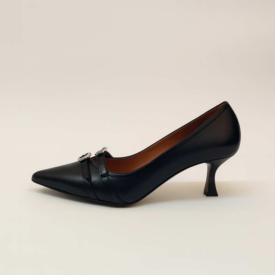 Décolleté doppia fibbia gioiello