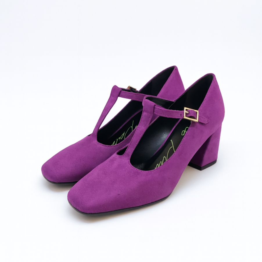 Mary Jane Giò Palma in camoscio orchidea