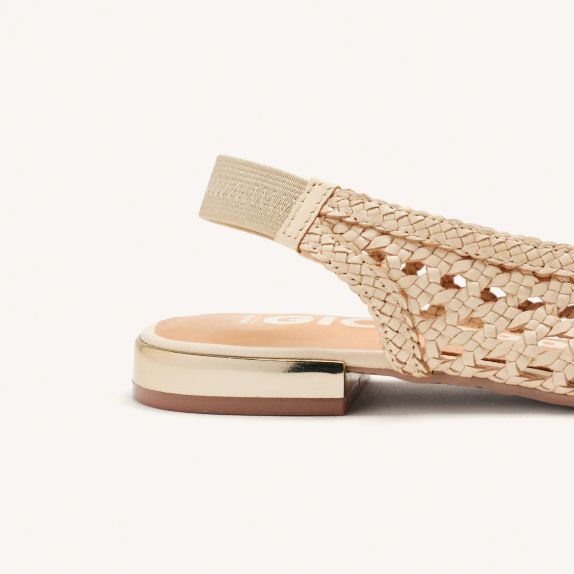 Slingback traforata off-white
