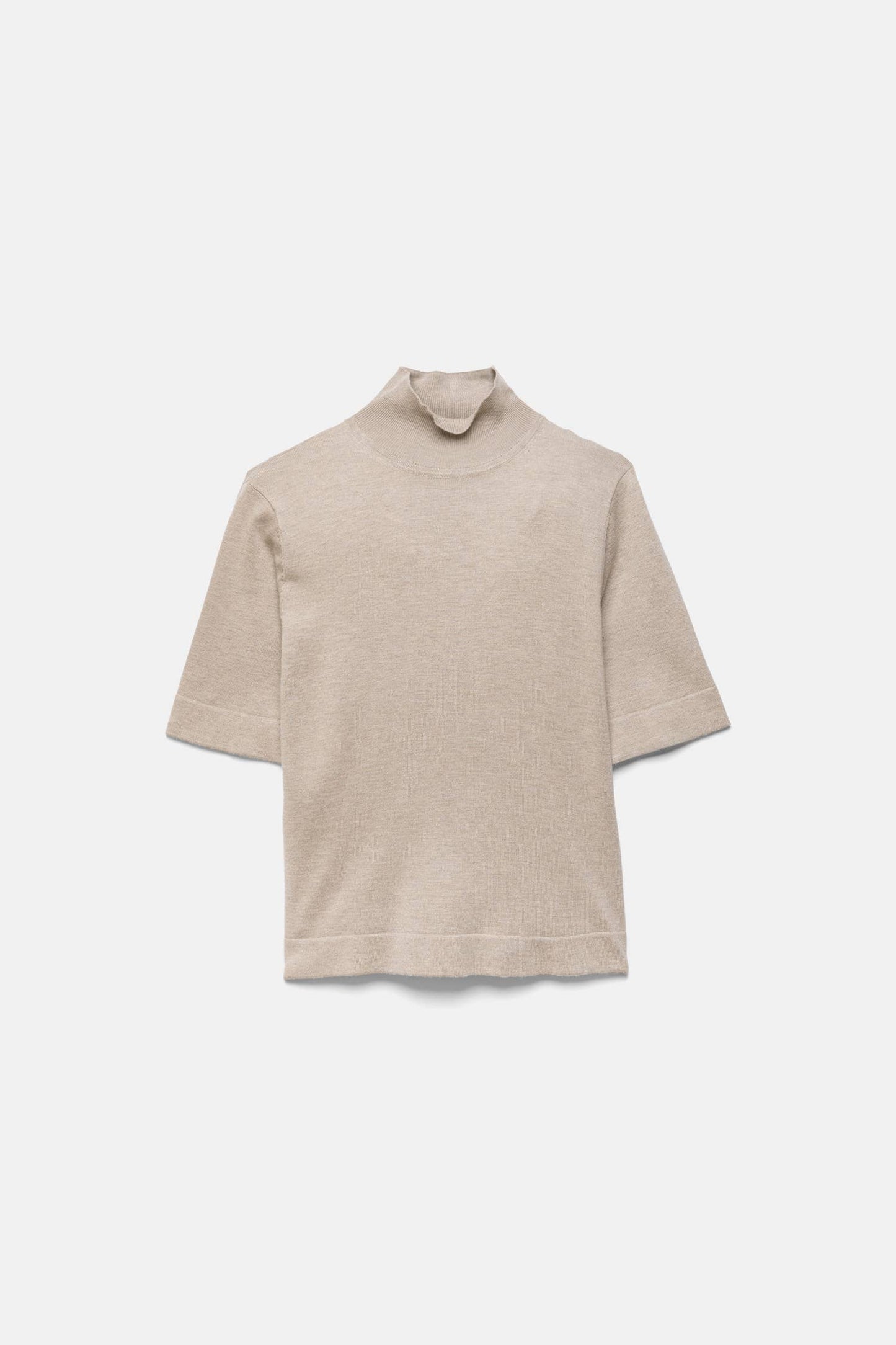 Dolcevita in maglia - Ecrù