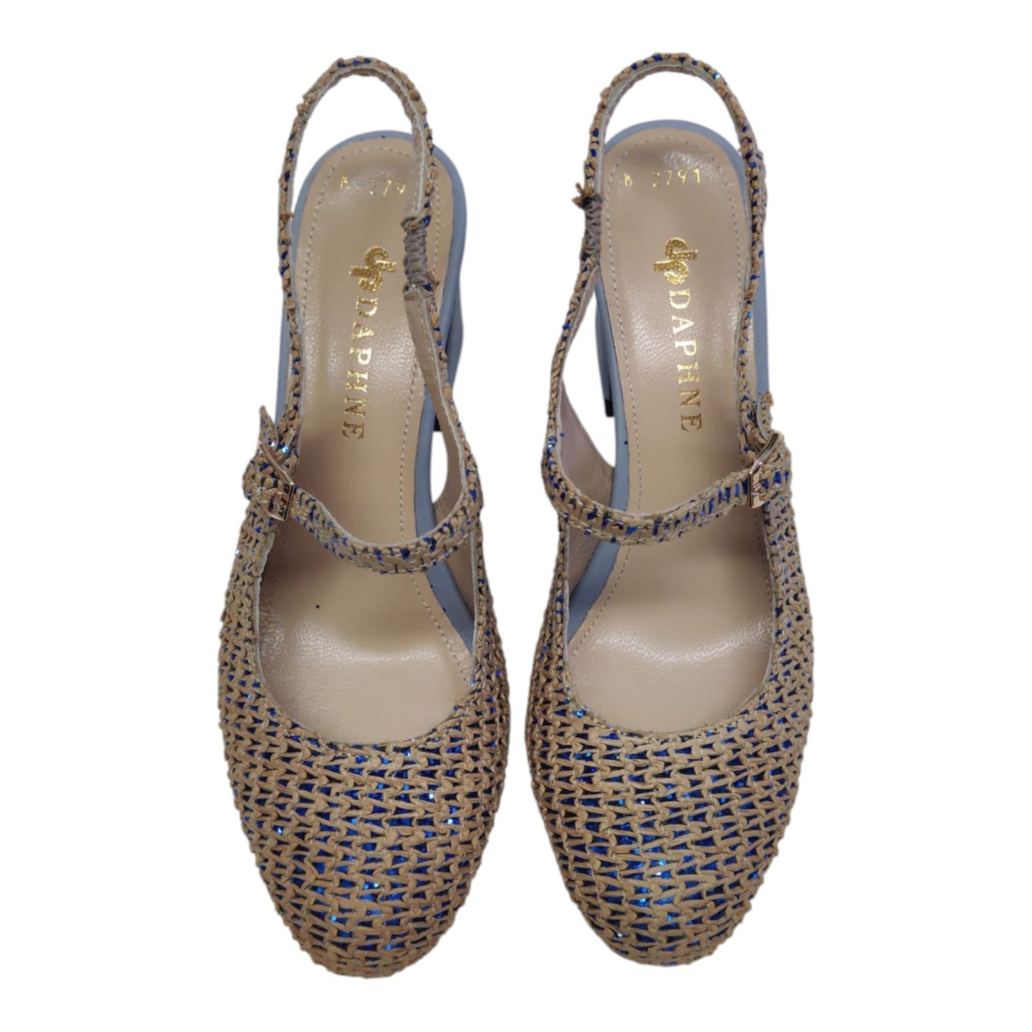 Scarpe in pelle e rafia Lolita