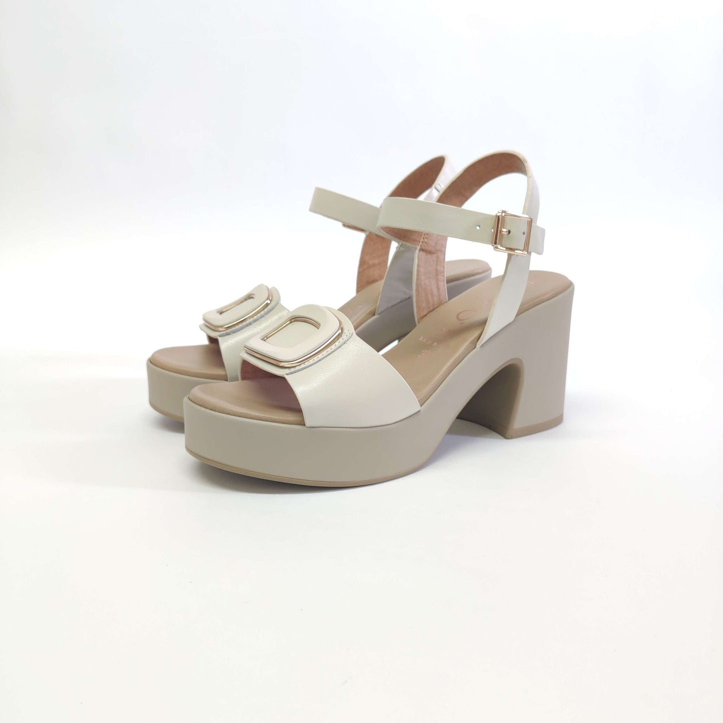 Sandalo Repo in pelle con plateau
