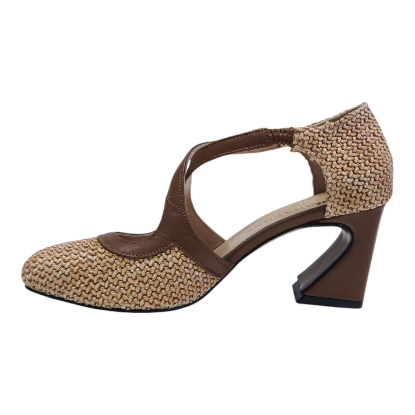 Scarpe in pelle e rafia Dafne