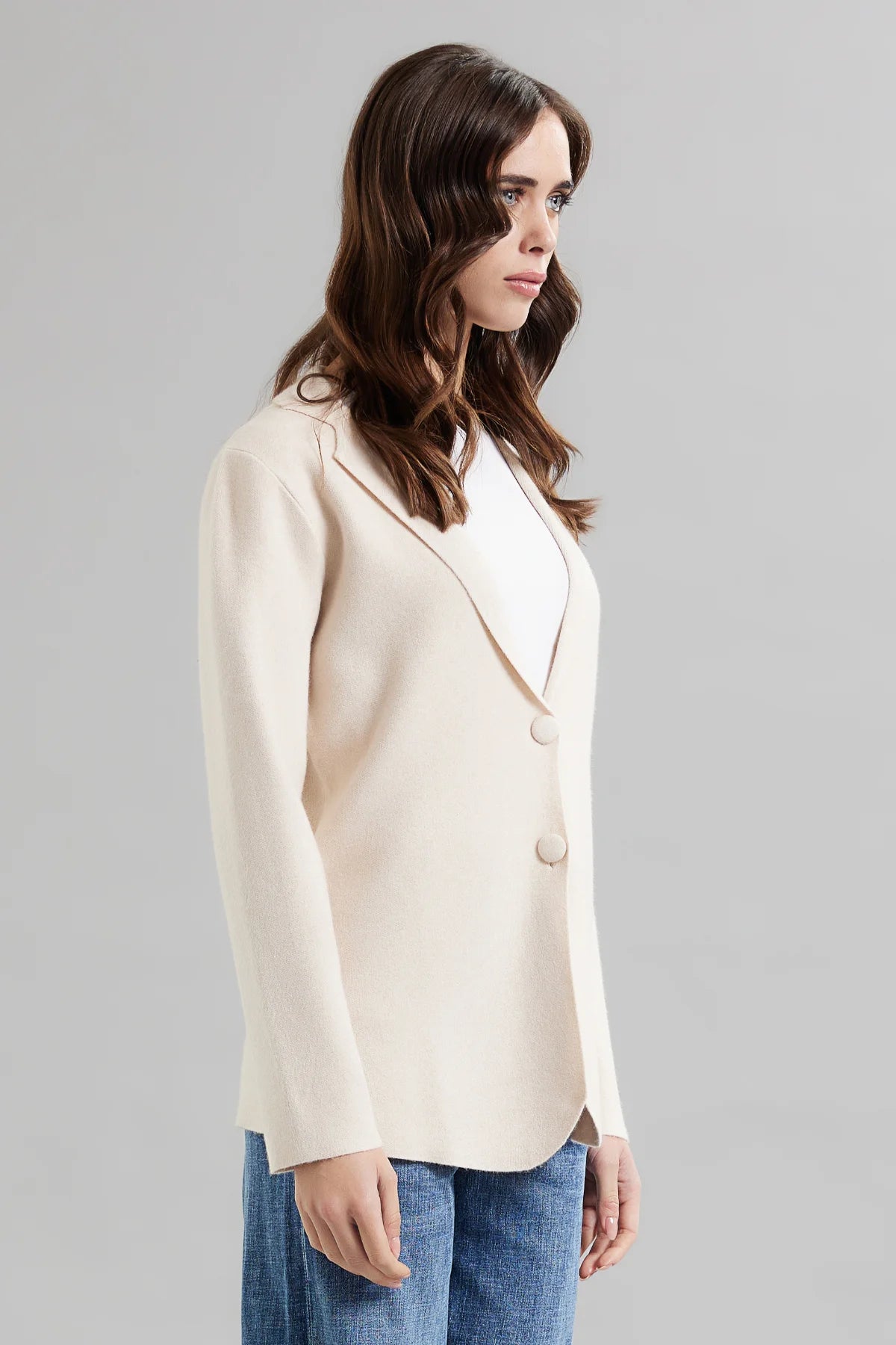 Giacca in maglia - Naturale