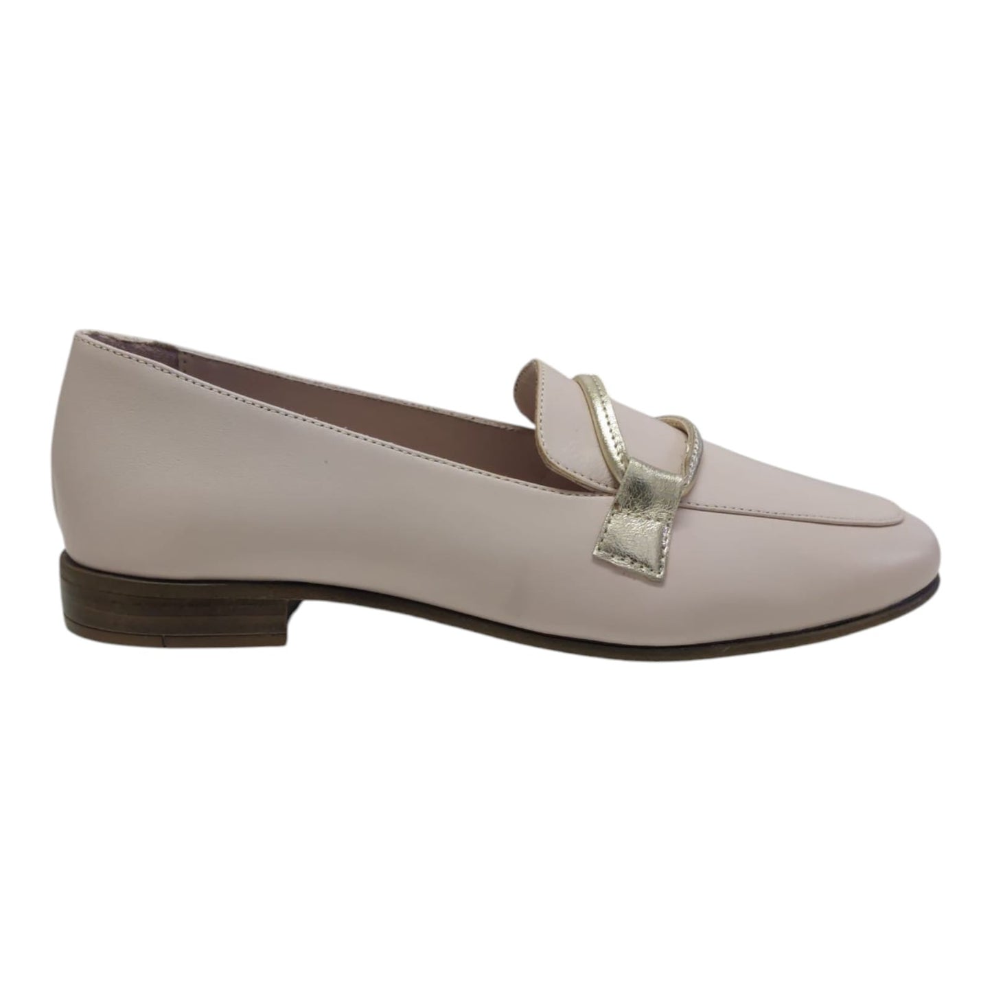 Mocassino in pelle nude