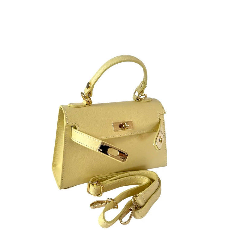 BORSA IN PELLE LIME