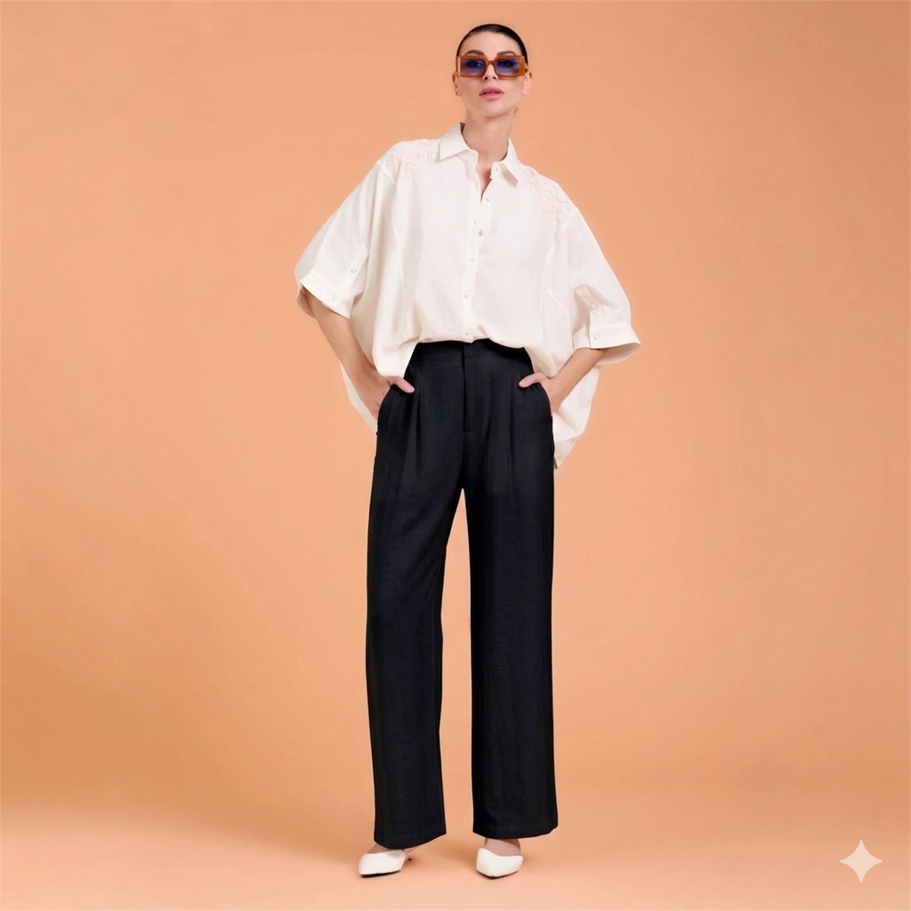 Pantalone morbido con elastico