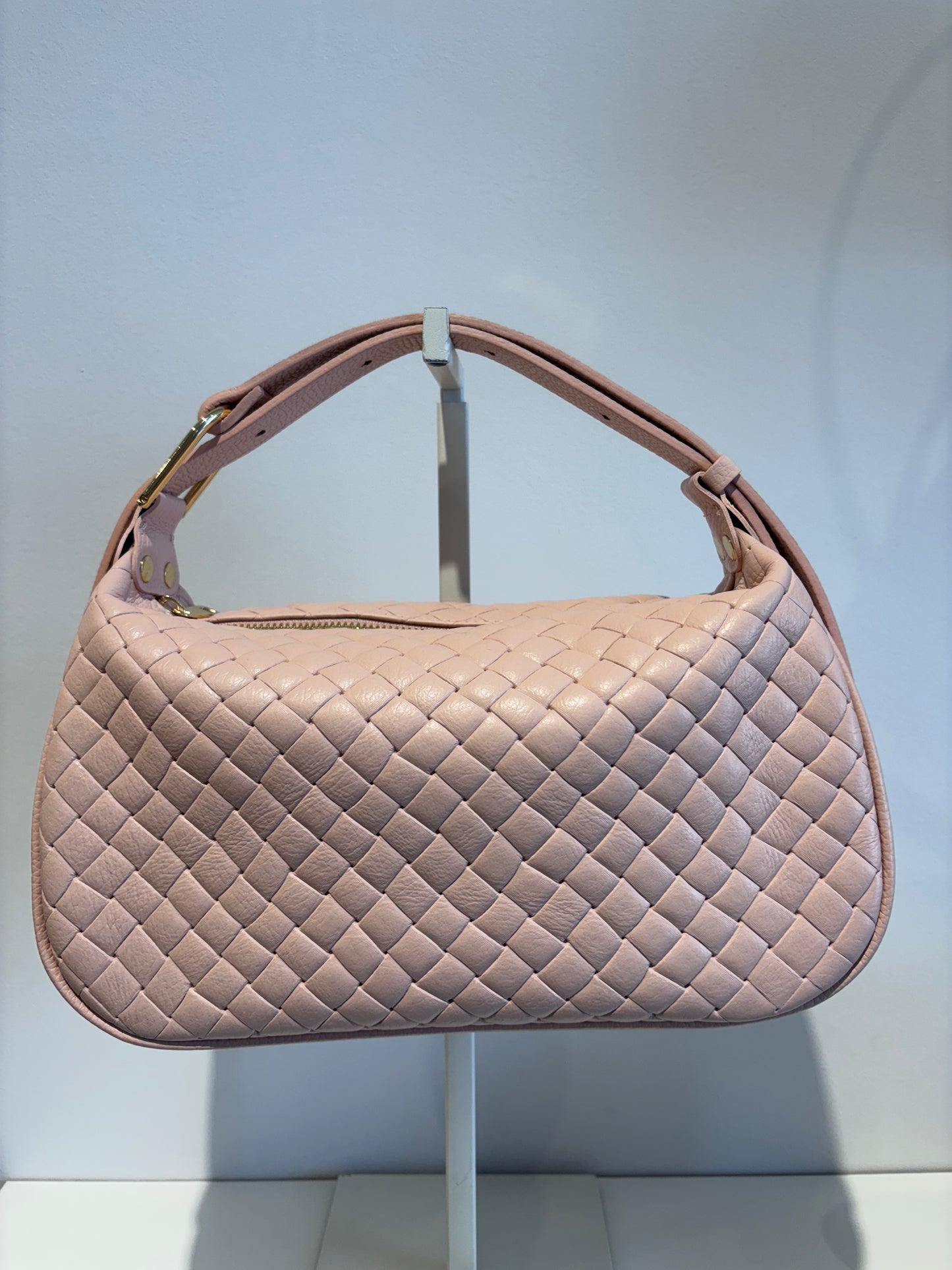 Borsa FLORA intreccio rosa