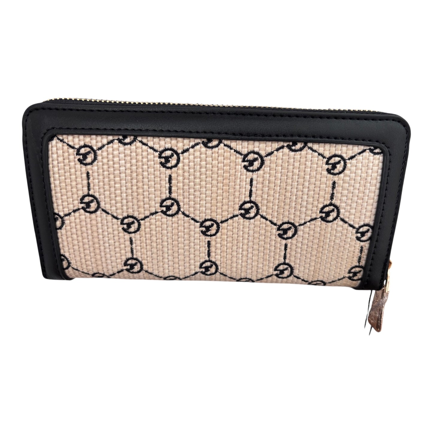 Portafoglio Gattinoni in pelle e tessuto logo