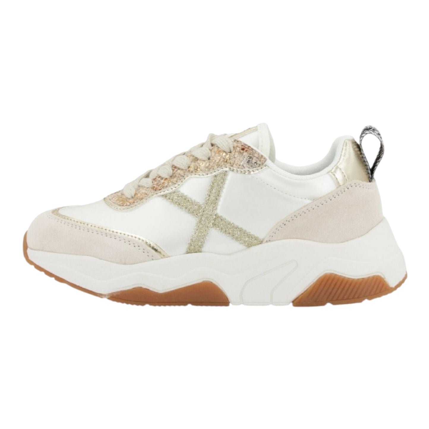 Sneakers Munich con dettaglio oro