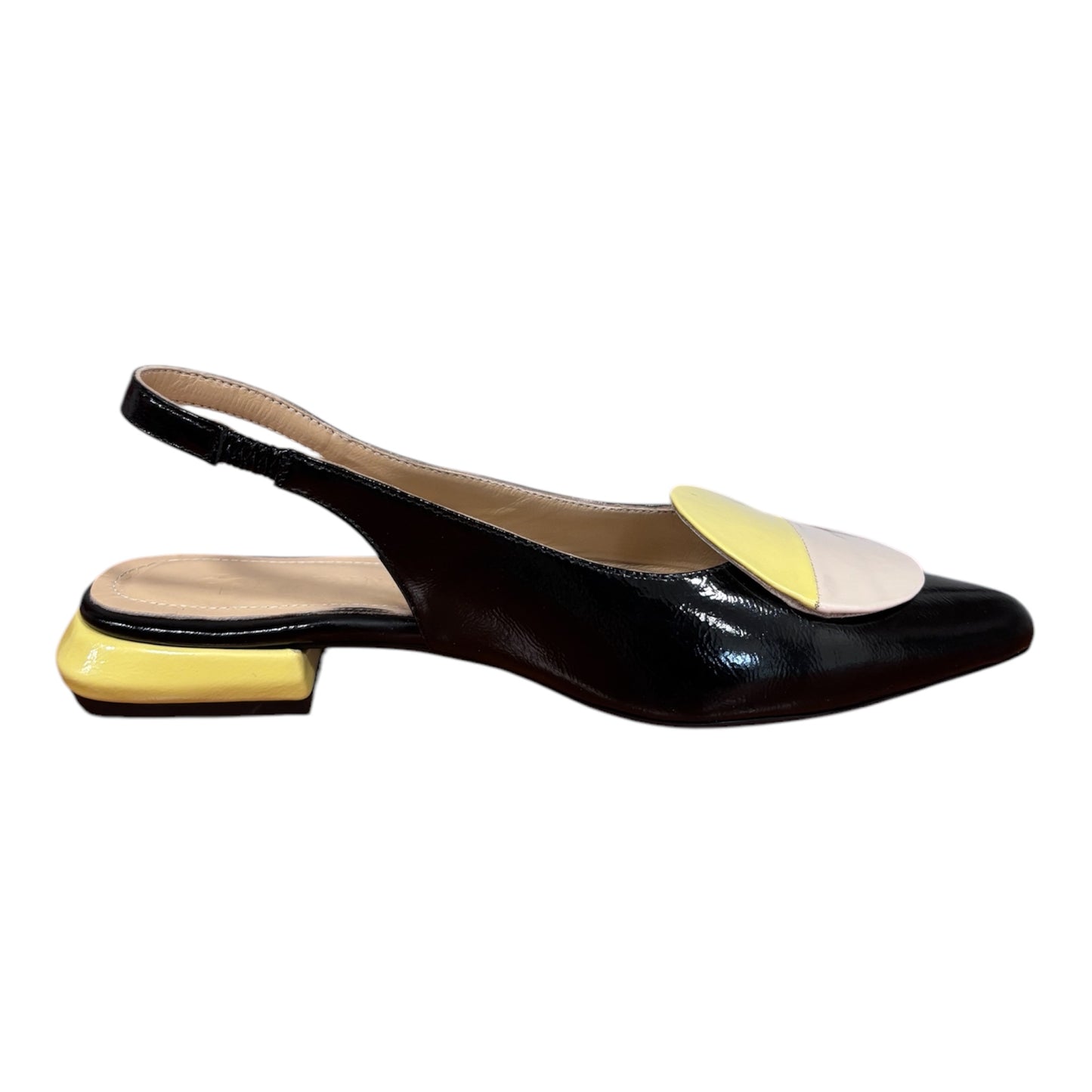 BALLERINA SLINGBACK IN VERNICE E DETTAGIO IN CONTRASTO