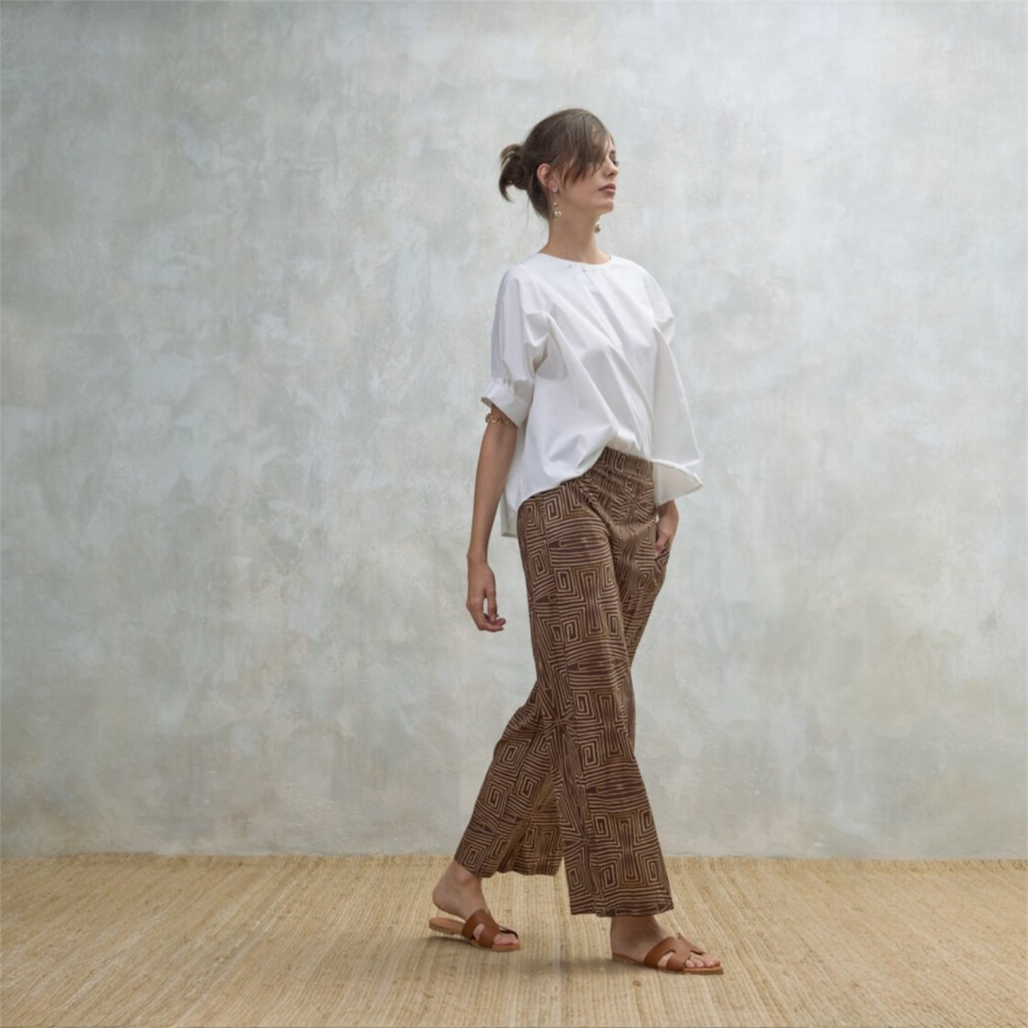 Pantaloni fantasia geometrica - Omero