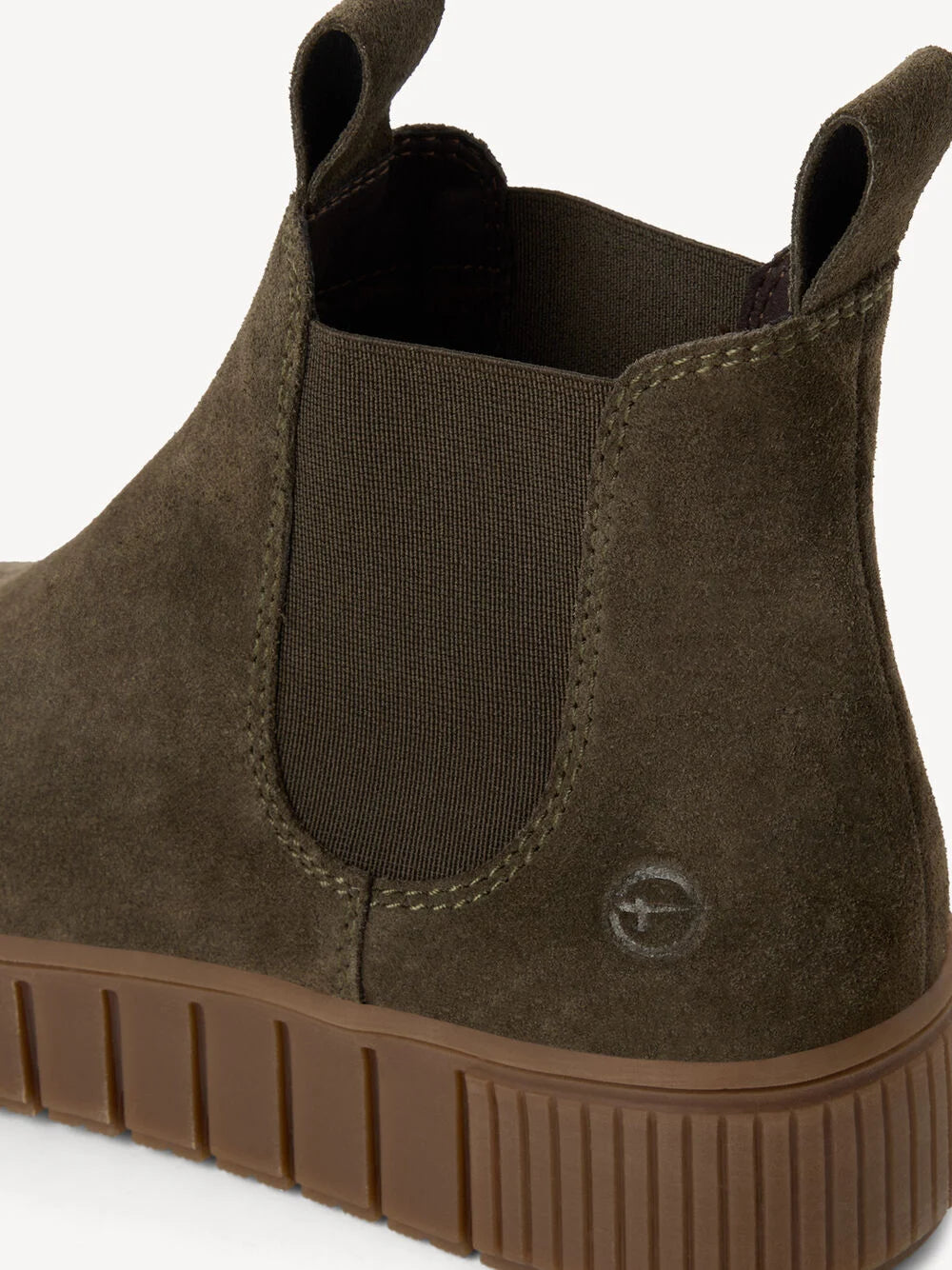 Chelsea in suede oliva