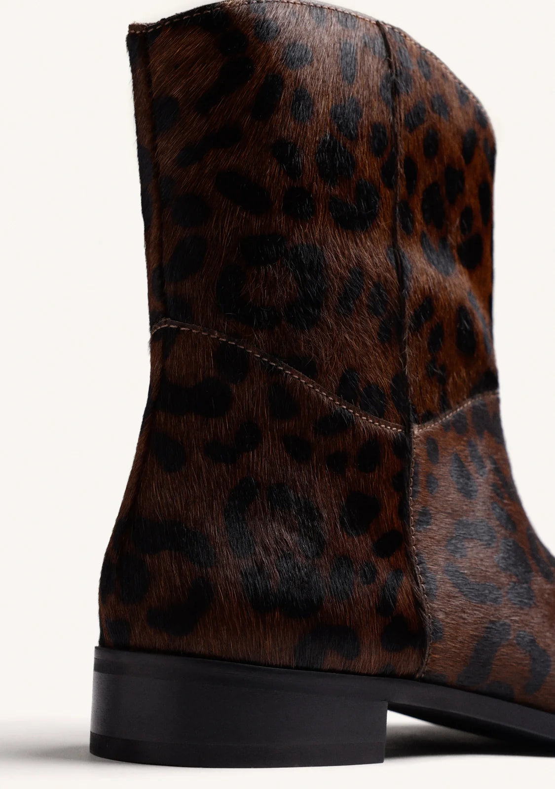 Stivaletto in cavallino animalier