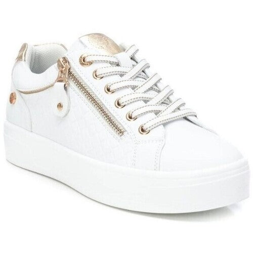 Sneakers bianca con zip