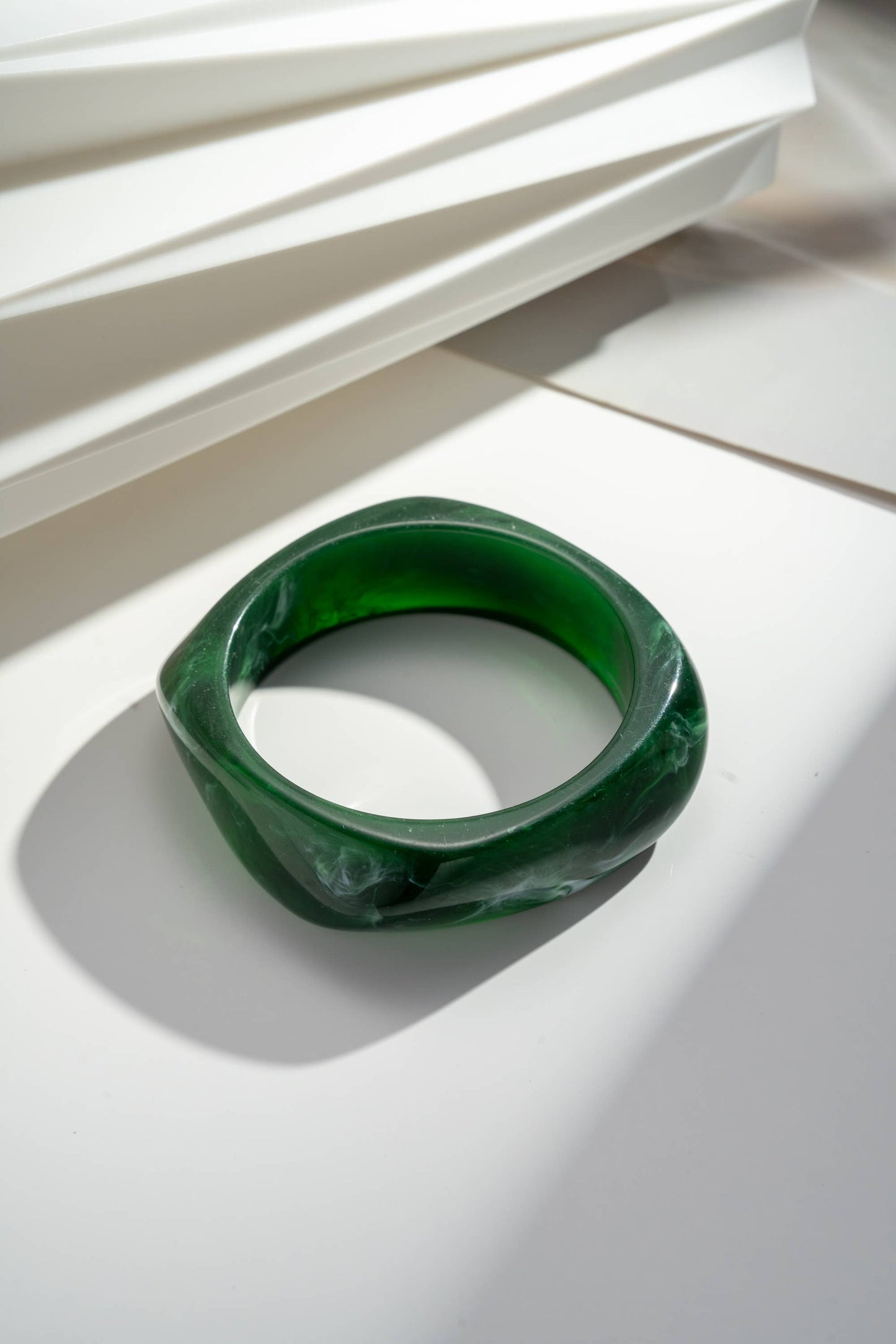 Bracciali Rigidi in Resina Donna – Senape Verde Marrone