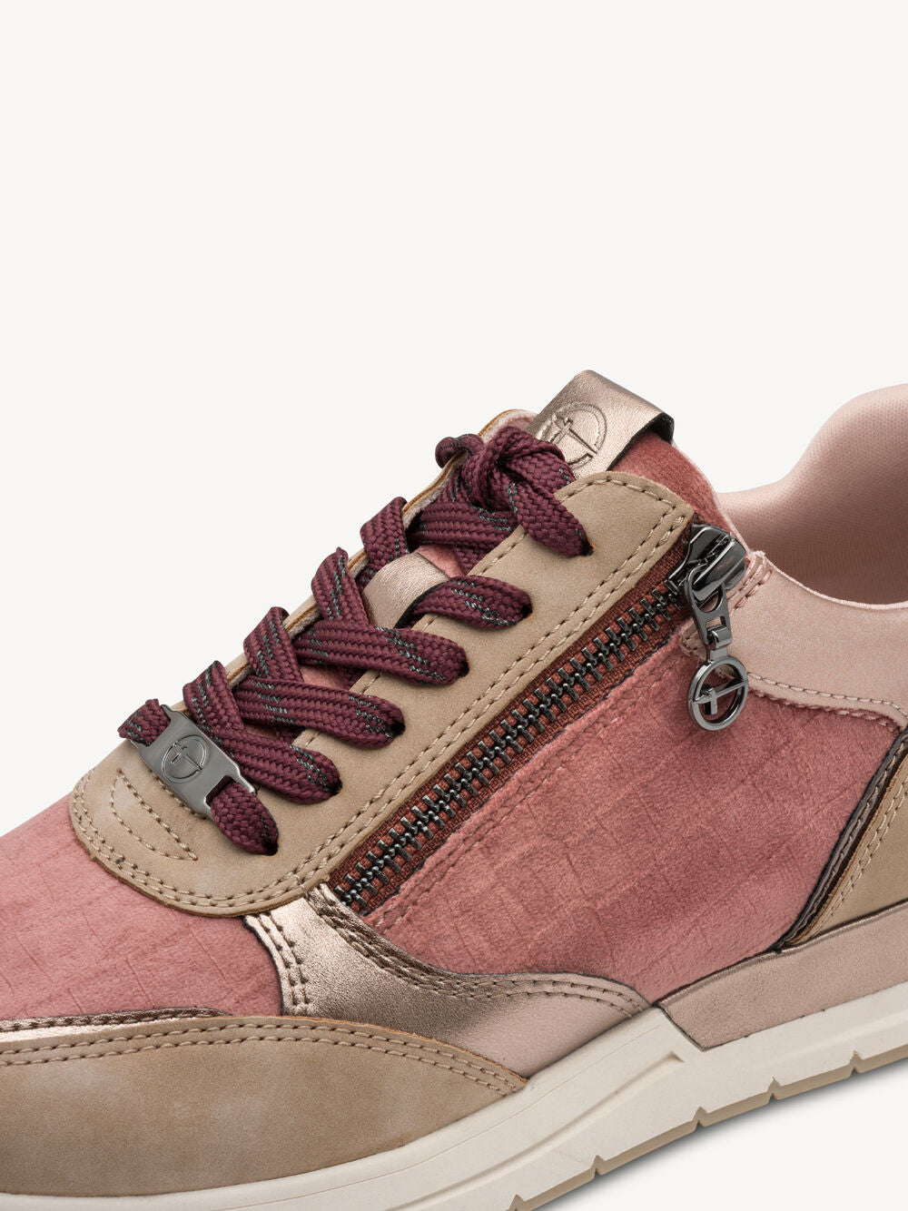 Sneaker Tamaris old rose in morbido velluto