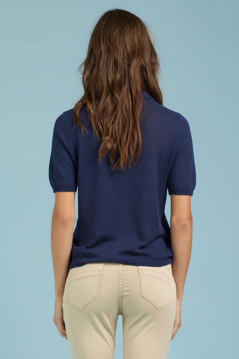 Polo in crepon