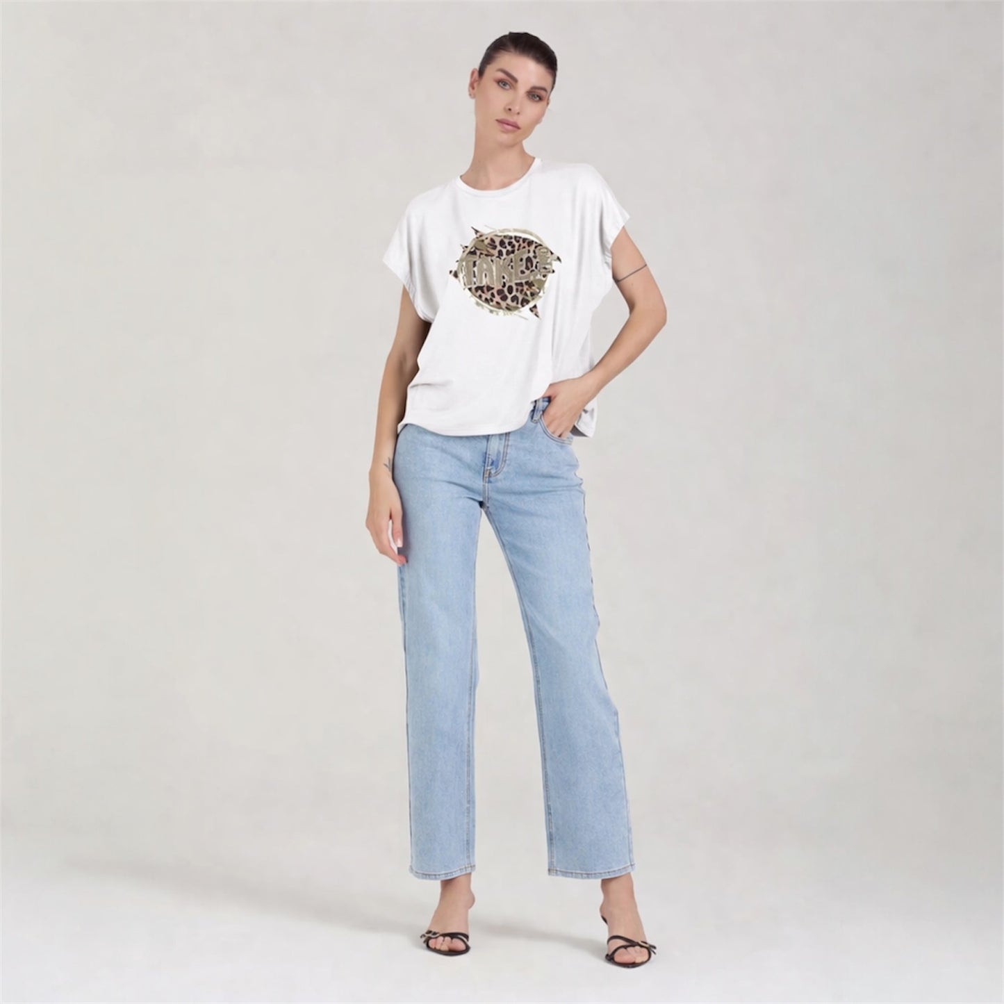 T-shirt stampa animalier