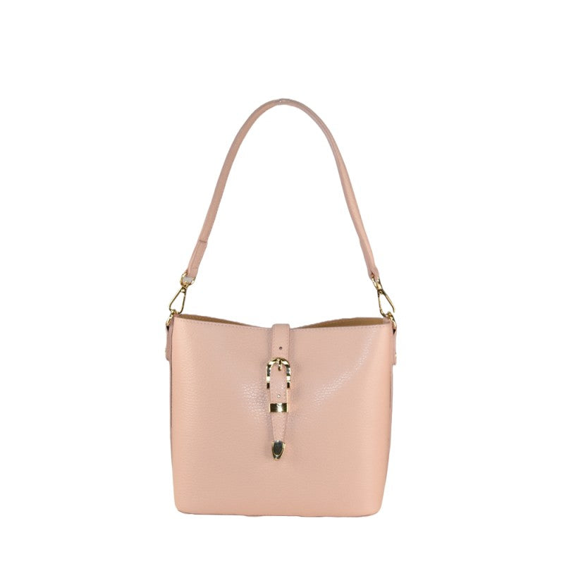 Borsa EMMA in vera pelle - rosa