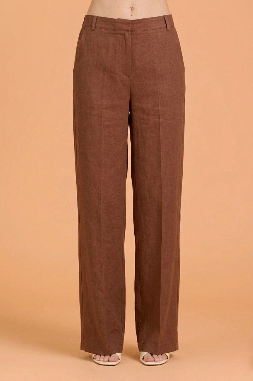 Pantalone ampio in lino