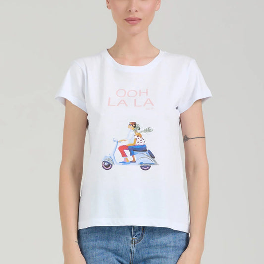 T-shirt stampa vespa