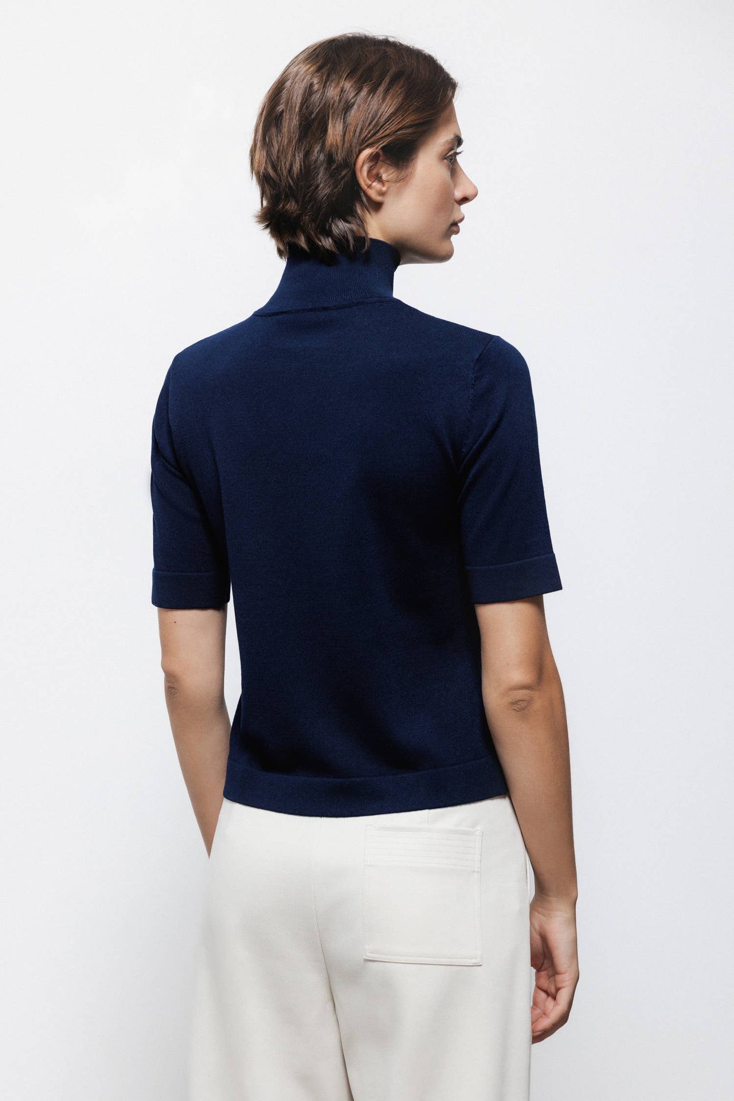 Dolcevita in maglia - Blu