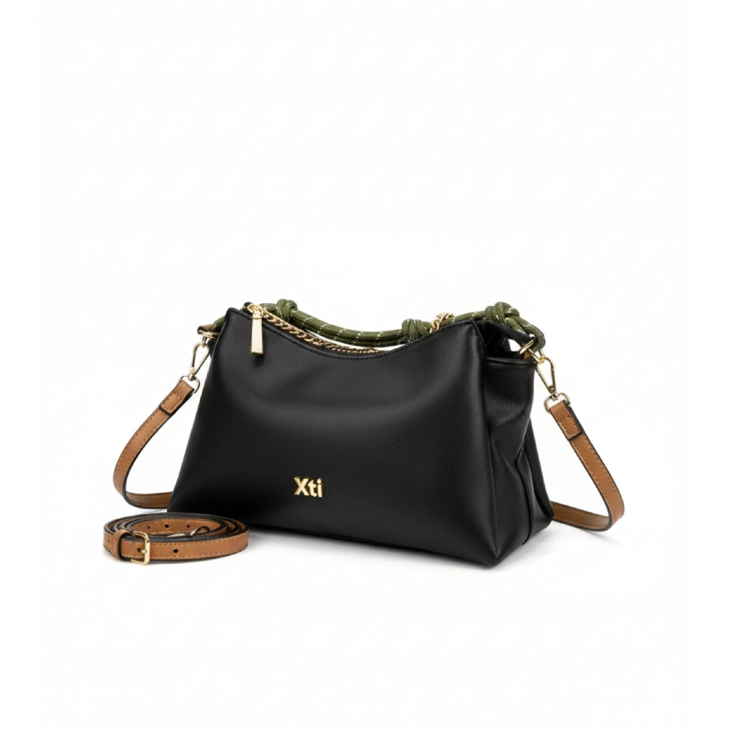 Borsa a spalla con tracolla - Nero