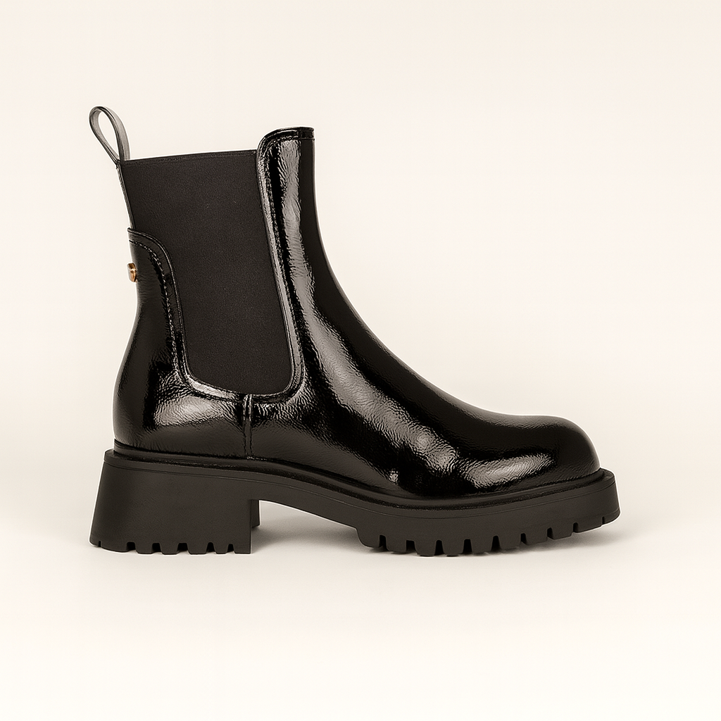 Chelsea boots in pelle lucida
