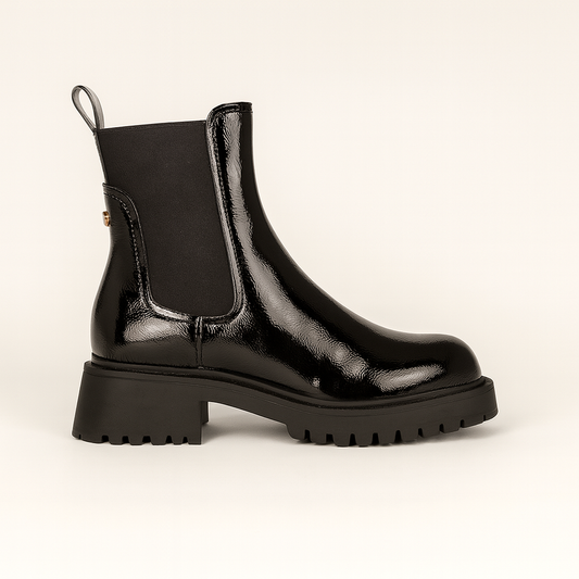 Chelsea boots in pelle lucida