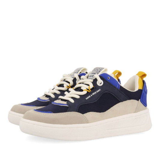 SNEAKERS BLU NAVY CON SUOLA TIPO SCAFO DA BAMBINO LEPAUD