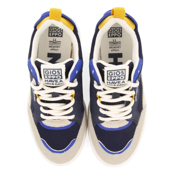 SNEAKERS BLU NAVY CON SUOLA TIPO SCAFO DA BAMBINO LEPAUD