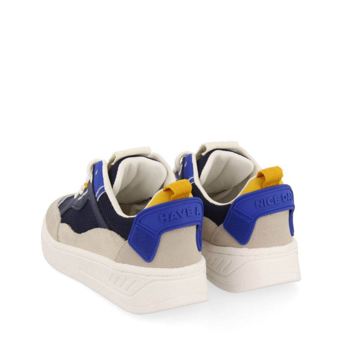 SNEAKERS BLU NAVY CON SUOLA TIPO SCAFO DA BAMBINO LEPAUD