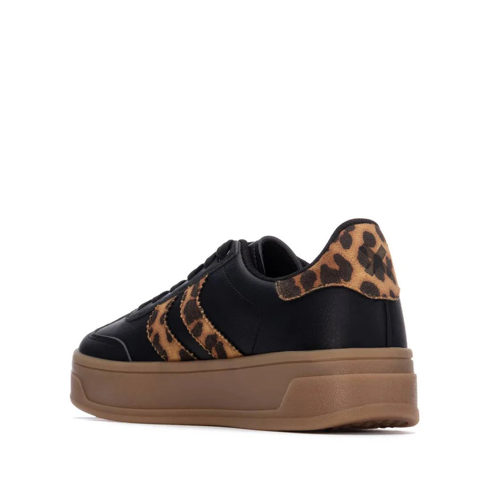 Sneakers platform dettaglio leopardato